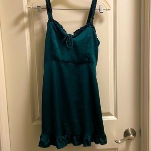 Lottie Moss Emerald Green Dress from PacSun ; one size